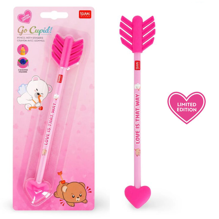 Matita con due Gomme Profumate - Go Cupid Limited edition - LEGAMI di /immagini/libri/Matita_con_due_gomme_profumate_go cupid_limited_edition_legami.jpg
